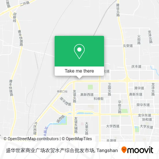 盛华世家商业广场农贸水产综合批发市场 map