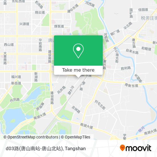 d03路(唐山南站-唐山北站) map