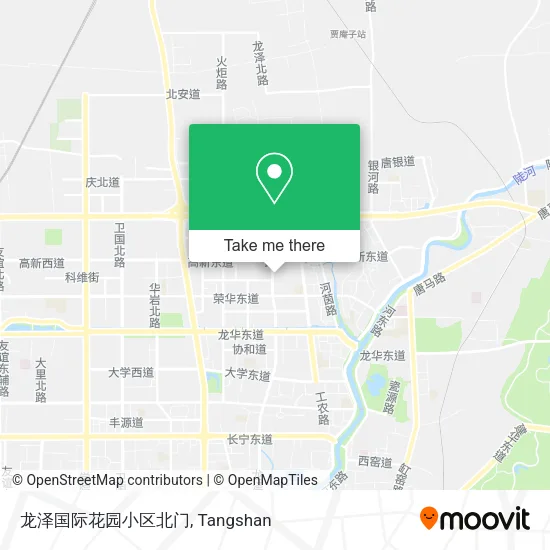 龙泽国际花园小区北门 map