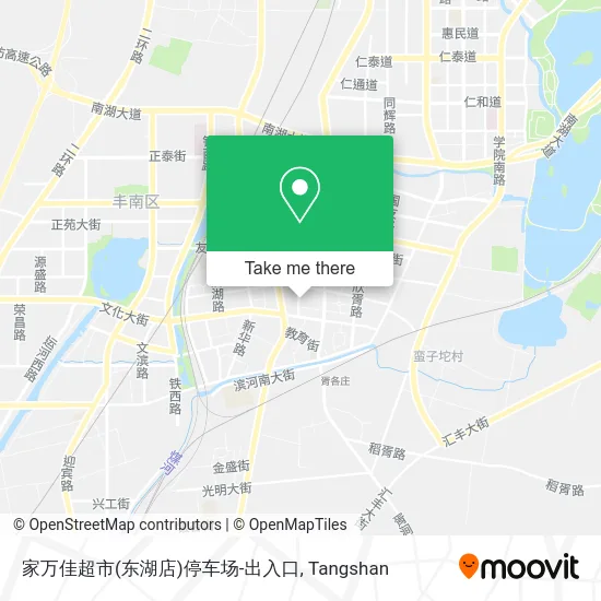 家万佳超市(东湖店)停车场-出入口 map