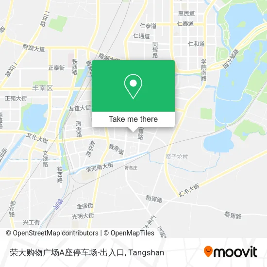 荣大购物广场A座停车场-出入口 map