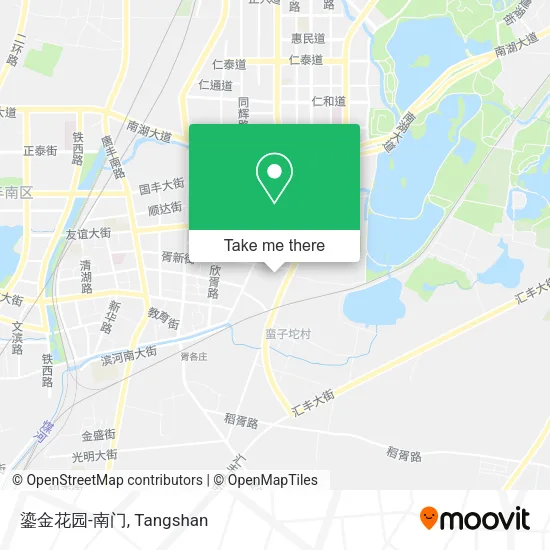 鎏金花园-南门 map