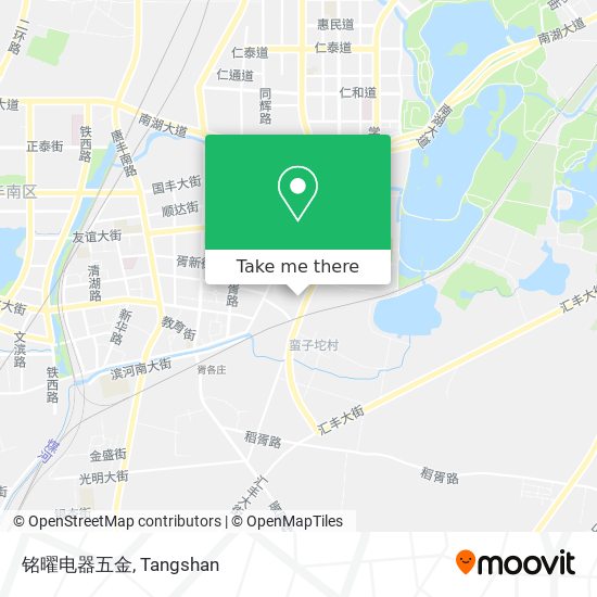 铭曜电器五金 map