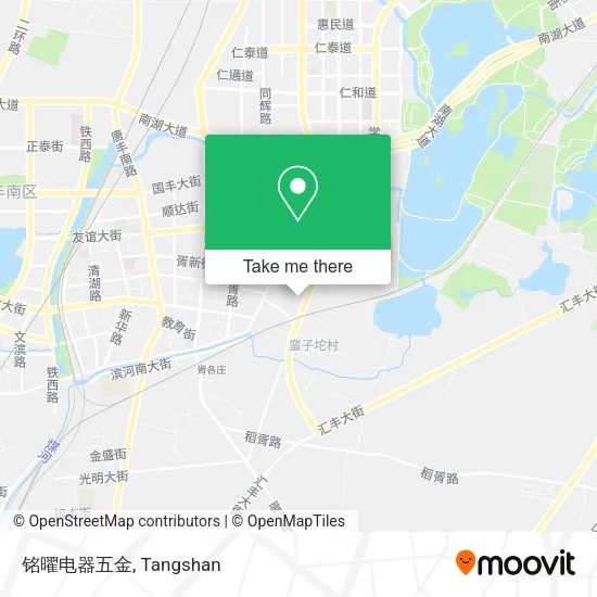 铭曜电器五金 map