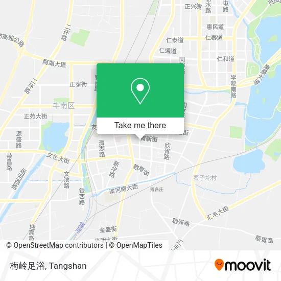 梅岭足浴 map