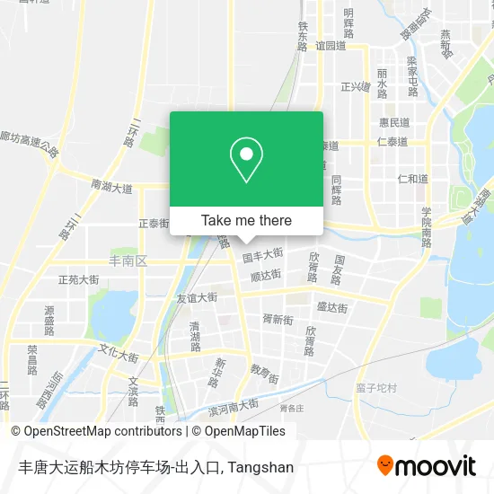 丰唐大运船木坊停车场-出入口 map