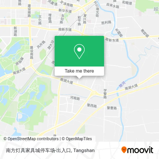 南方灯具家具城停车场-出入口 map