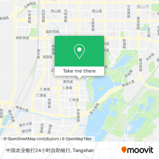 中国农业银行24小时自助银行 map