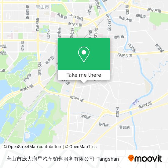 唐山市庞大润星汽车销售服务有限公司 map