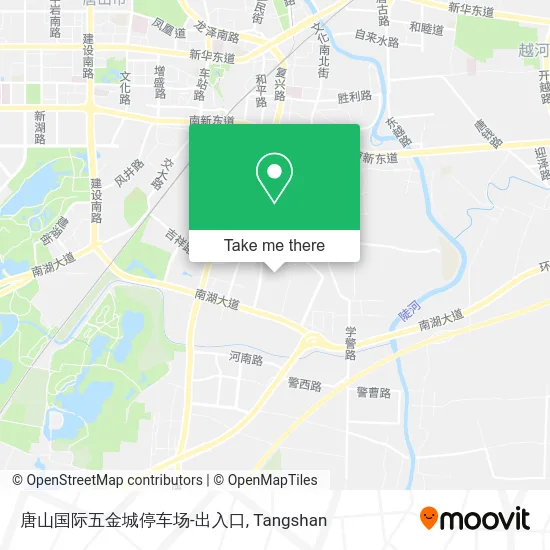 唐山国际五金城停车场-出入口 map