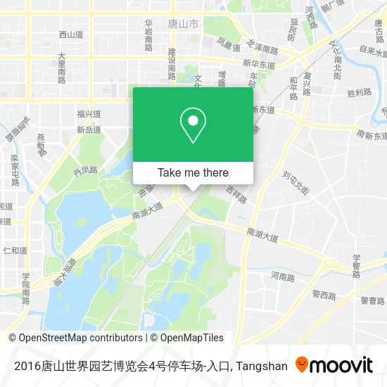 2016唐山世界园艺博览会4号停车场-入口 map