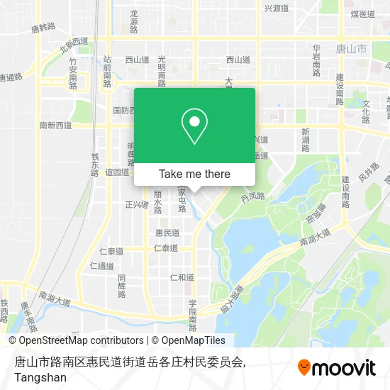 唐山市路南区惠民道街道岳各庄村民委员会 map