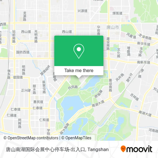 唐山南湖国际会展中心停车场-出入口 map