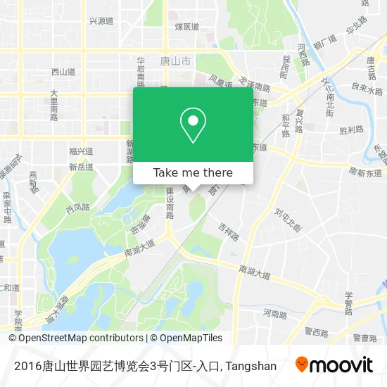 2016唐山世界园艺博览会3号门区-入口 map
