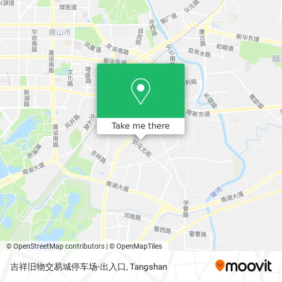 吉祥旧物交易城停车场-出入口 map