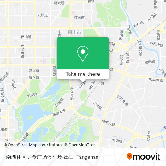 南湖休闲美食广场停车场-出口 map