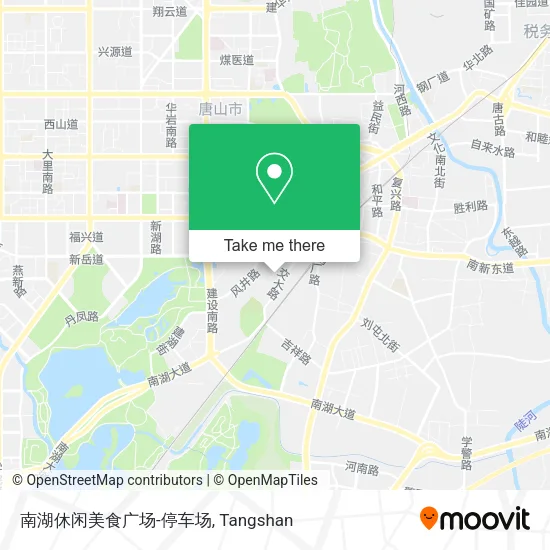 南湖休闲美食广场-停车场 map