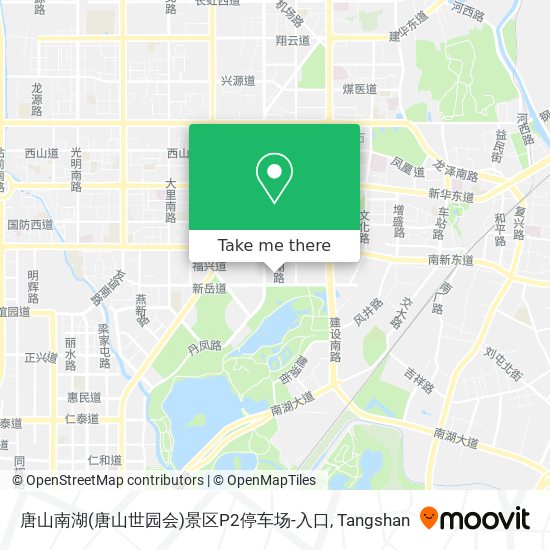 唐山南湖(唐山世园会)景区P2停车场-入口 map
