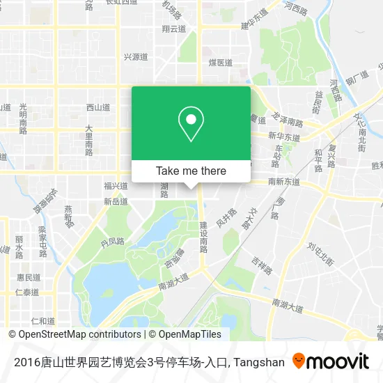 2016唐山世界园艺博览会3号停车场-入口 map