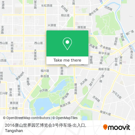 2016唐山世界园艺博览会3号停车场-出入口 map