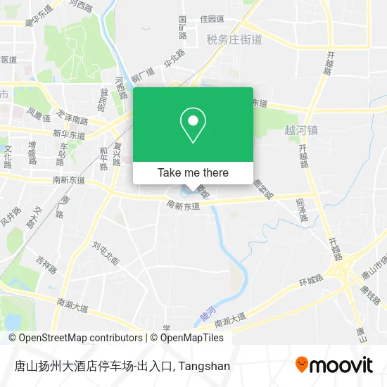 唐山扬州大酒店停车场-出入口 map