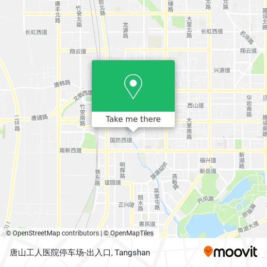 唐山工人医院停车场-出入口 map