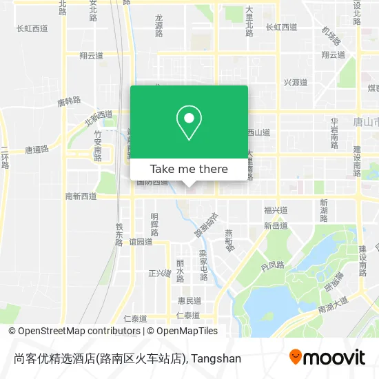 尚客优精选酒店(路南区火车站店) map