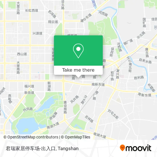 君瑞家居停车场-出入口 map