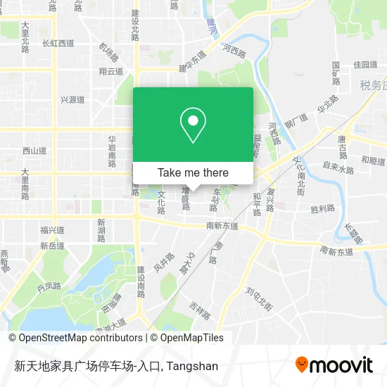 新天地家具广场停车场-入口 map