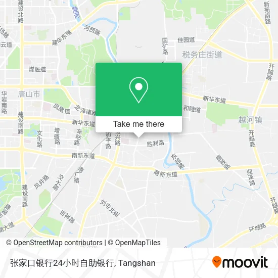 张家口银行24小时自助银行 map