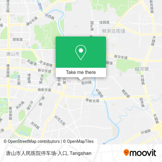 唐山市人民医院停车场-入口 map