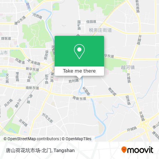 唐山荷花坑市场-北门 map