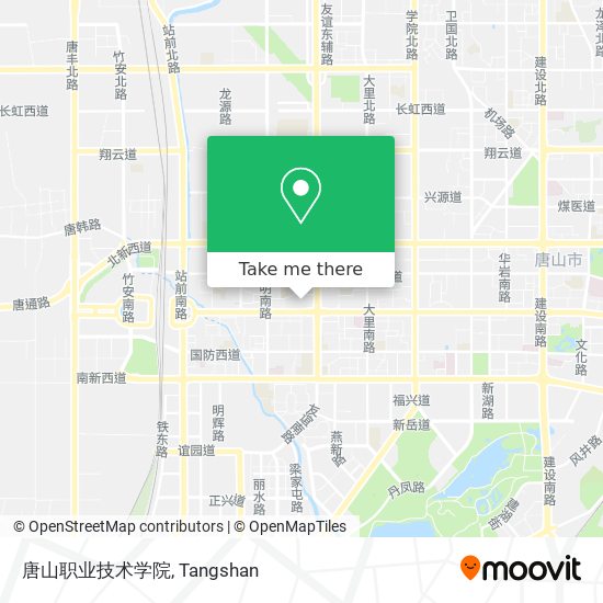 唐山职业技术学院 map