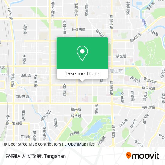 路南区人民政府 map