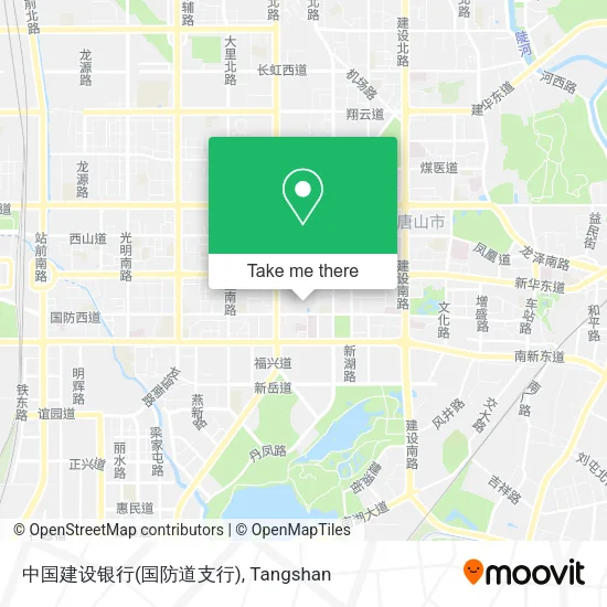 中国建设银行(国防道支行) map