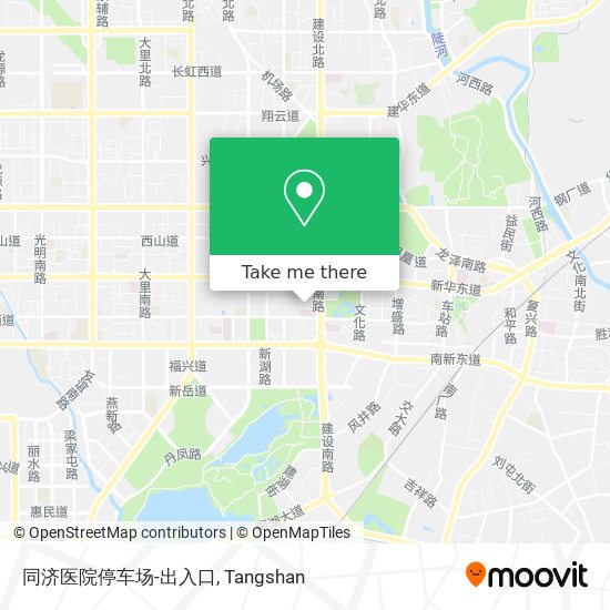 同济医院停车场-出入口 map