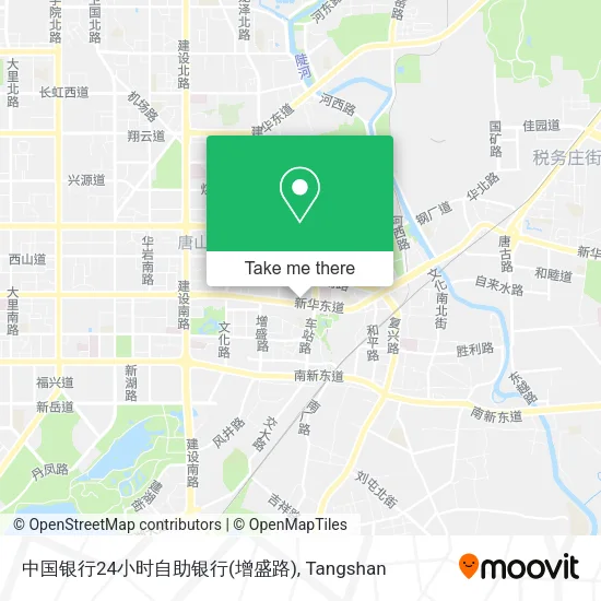 中国银行24小时自助银行(增盛路) map