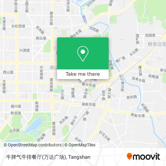 牛脾气牛排餐厅(万达广场) map
