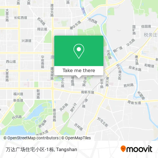 万达广场住宅小区-1栋 map