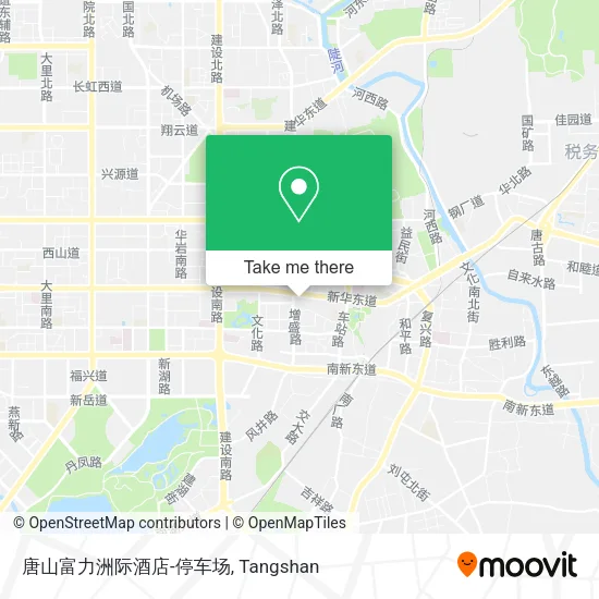 唐山富力洲际酒店-停车场 map