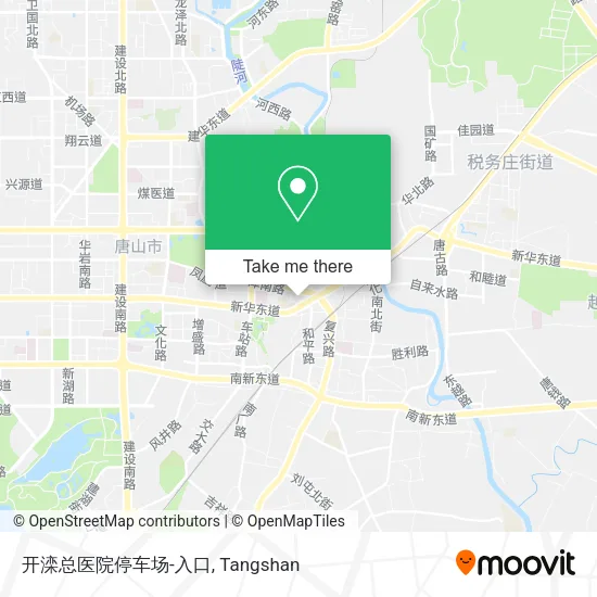 开滦总医院停车场-入口 map