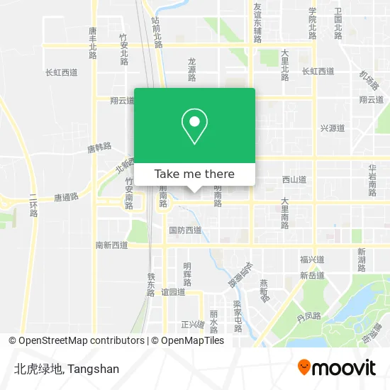 北虎绿地 map