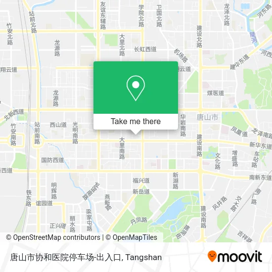 唐山市协和医院停车场-出入口 map