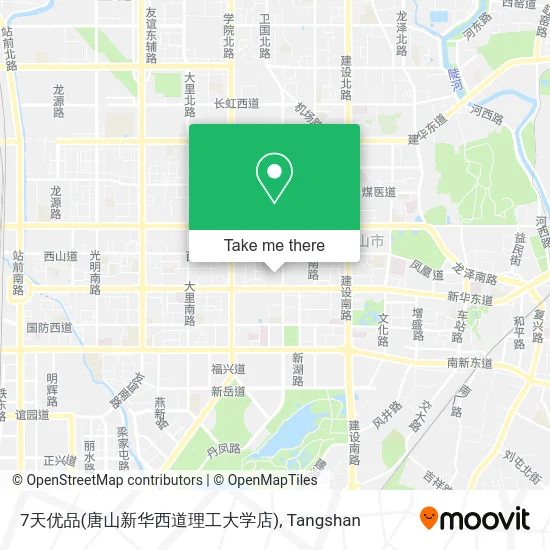 7天优品(唐山新华西道理工大学店) map