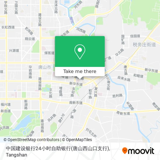 中国建设银行24小时自助银行(唐山西山口支行) map