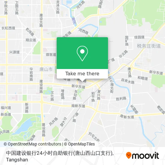 中国建设银行24小时自助银行(唐山西山口支行) map