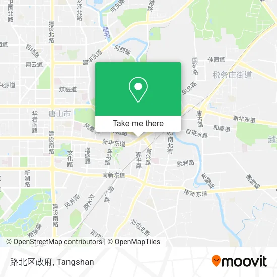 路北区政府 map