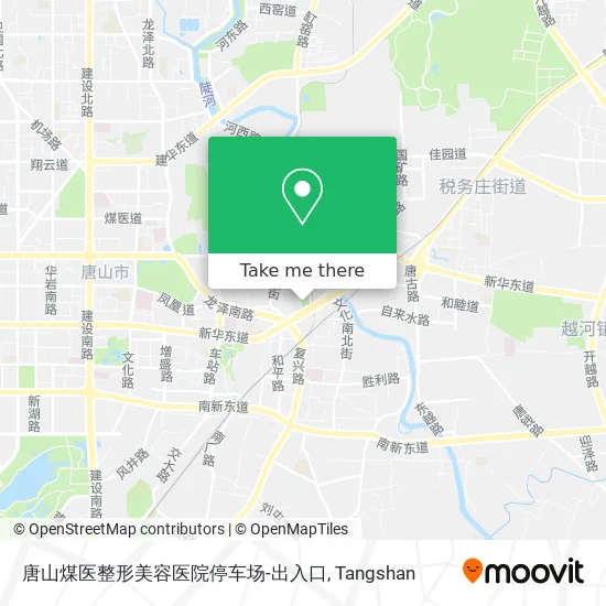 唐山煤医整形美容医院停车场-出入口 map