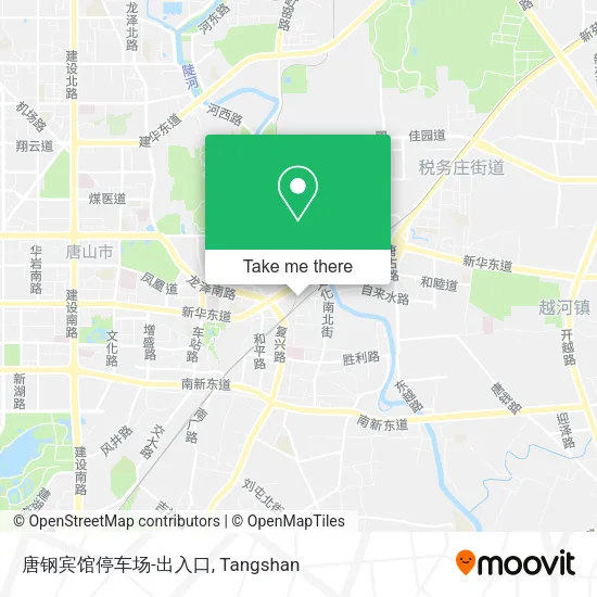 唐钢宾馆停车场-出入口 map