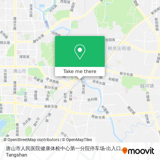 唐山市人民医院健康体检中心第一分院停车场-出入口 map